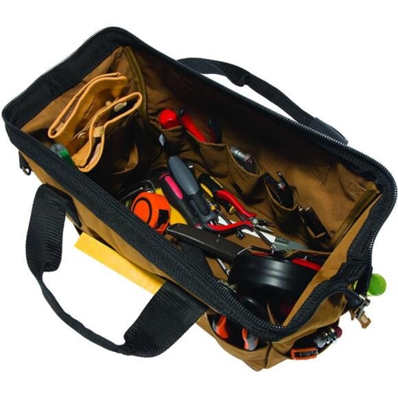 Tool Bag, Large (16-Inch), Brown - Picture 3 of 7